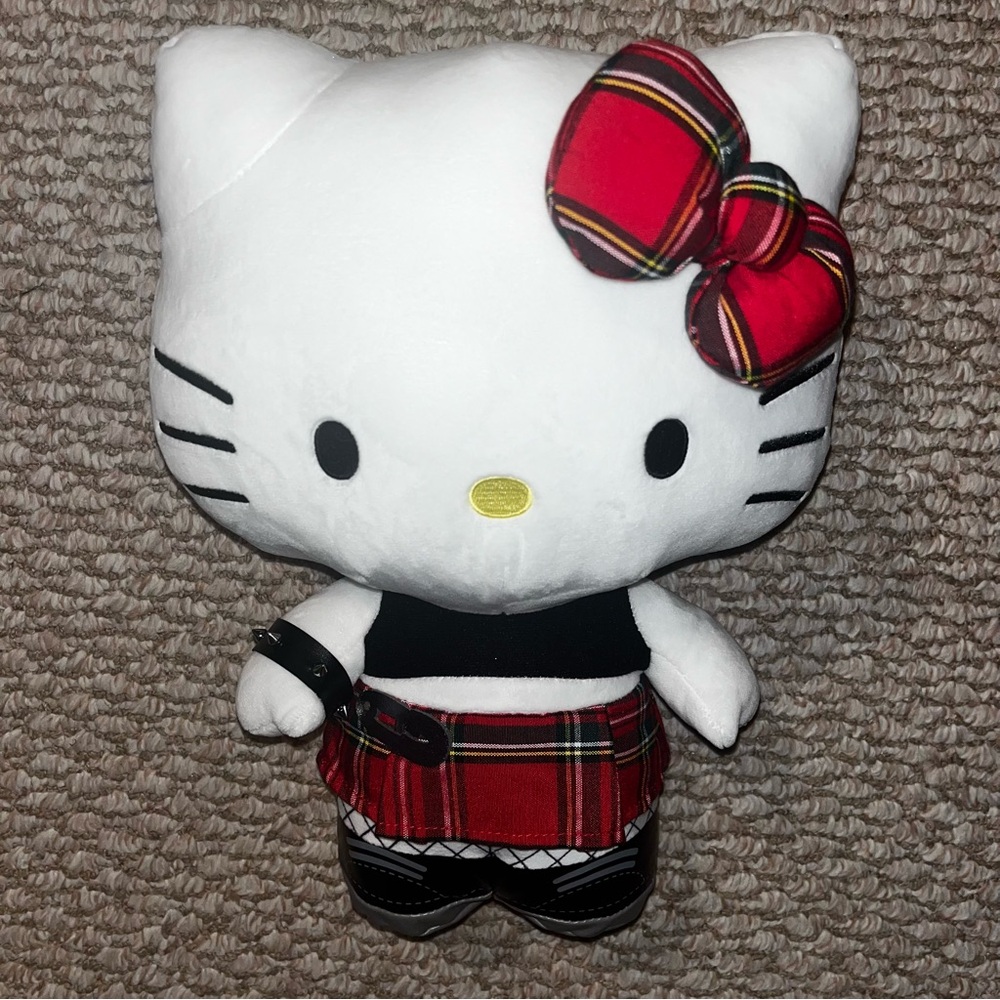 NWOT Punk Rock Hello Kitty Plush